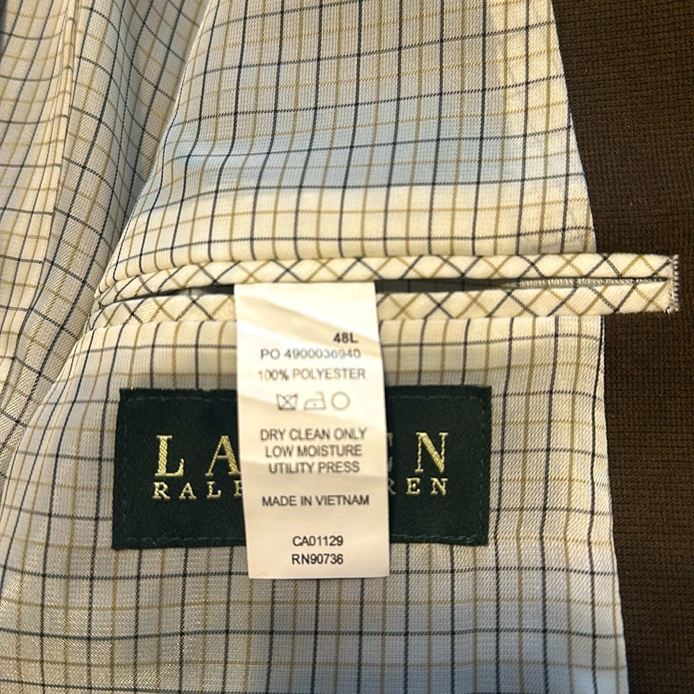 Lauren by Ralph Lauren Men’s Brown Blazer 48L - Picture 3 of 5